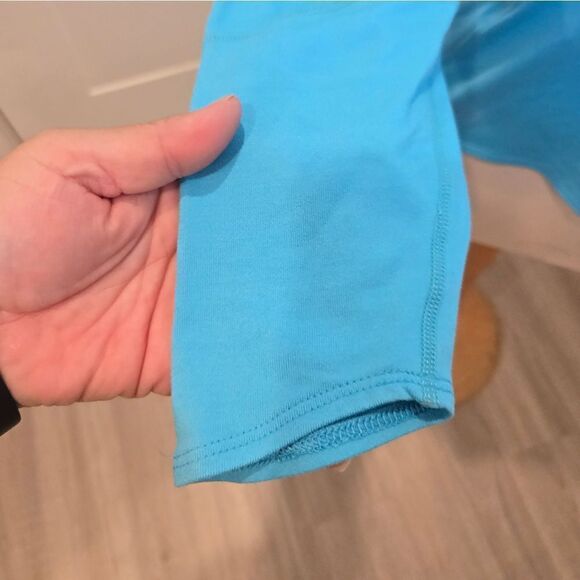 Women’s Nike DRI FIT 1/4 Zip Pullover Jacket Size Small Light Blue - Picture 4 of 13